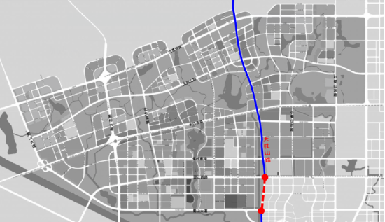 天柱山路（望江西路-蜀山大道）示意图