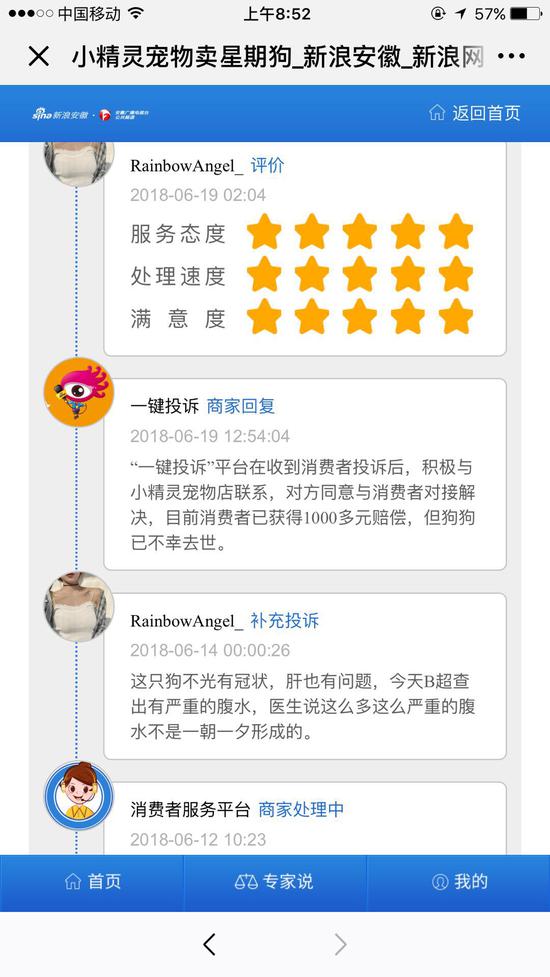 投诉进程