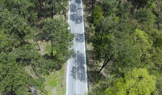 江淮分水岭道路彩虹线