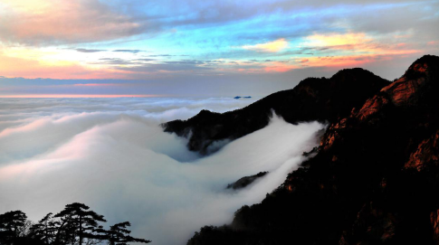 金寨县天堂寨彩霞(图源:天堂寨风景区)