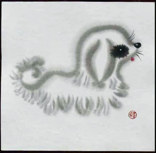 韩美林大师水墨12生肖--生肖狗