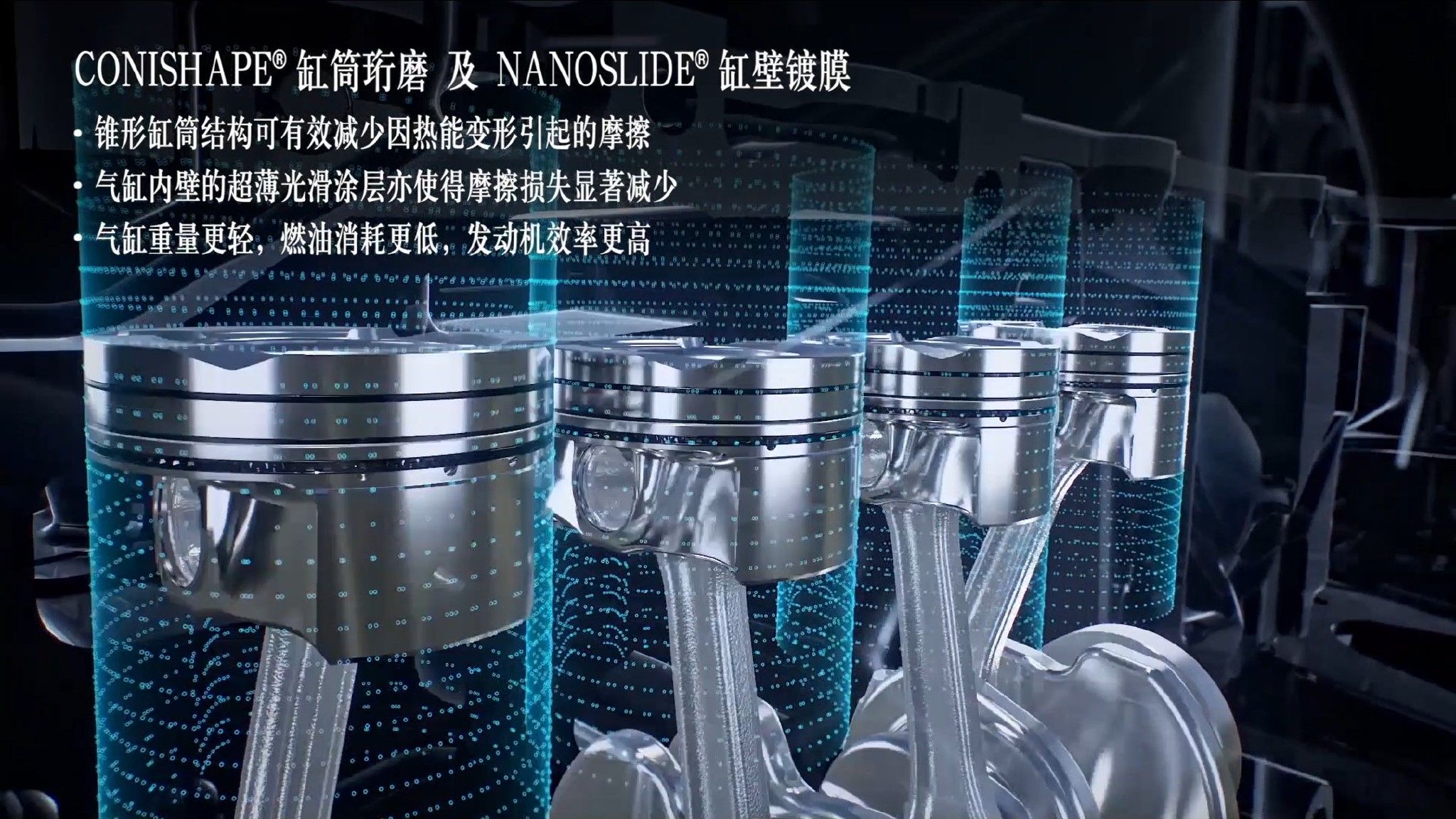 气缸内壁拥有纳米涂层