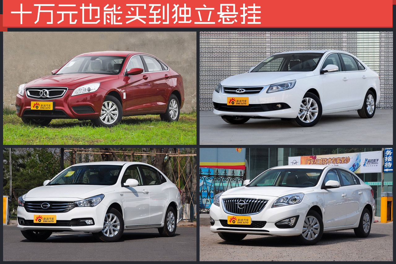 10万元也能买四轮独立悬挂车 