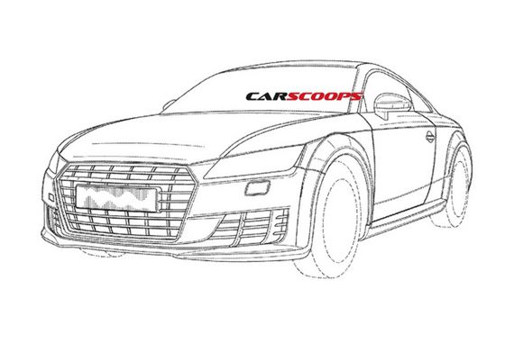 新一代奥迪TT RS专利图曝光 明年3月发布