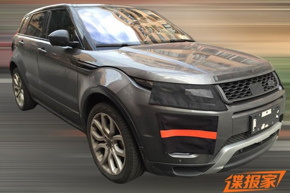 配全LED大灯 国产新款揽胜极光谍照