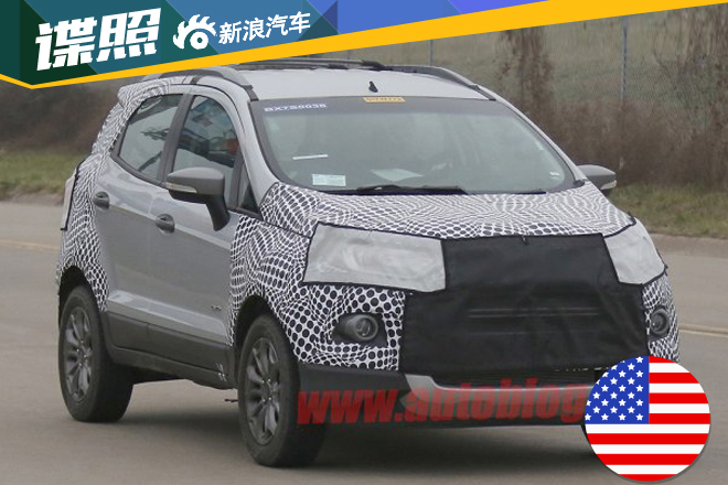 福特新款翼搏路试谍照 前脸造型调整