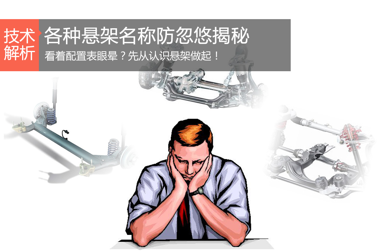 汽车黑科技25 各种五花八门的悬架形式