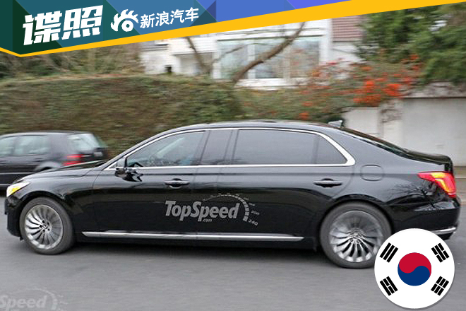 曝捷恩斯G90加长版谍照 B柱拉长