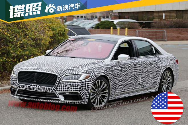 林肯旗舰轿车Continental内饰谍照曝光