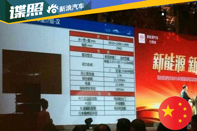 2.9秒破百！ 比亚迪汉相关信息曝光