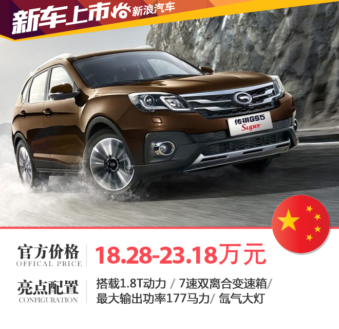 2016款GS5 Super增新车型 售18.28万起 