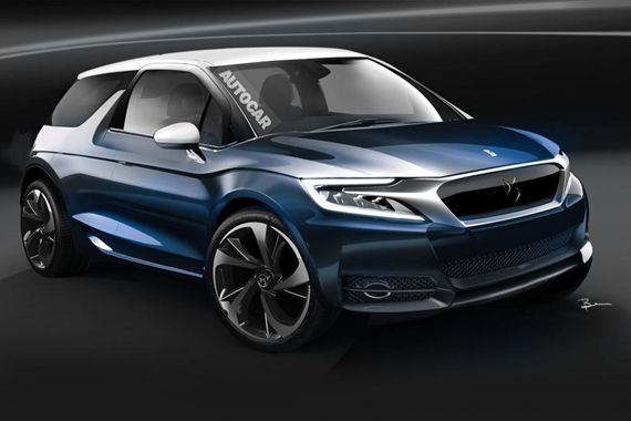 新一代DS 3假想图曝光 日内瓦车展首发