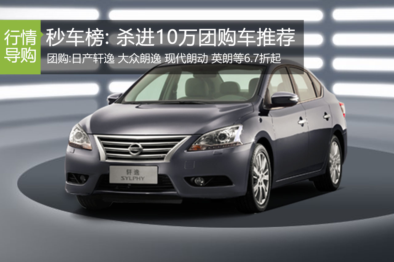 新浪秒车榜 杀进10万团购车型推荐7.6折起