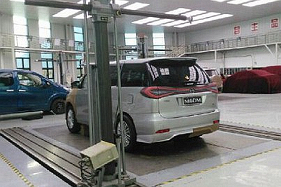 比亚迪M6DM模型曝光 尾灯设计新颖