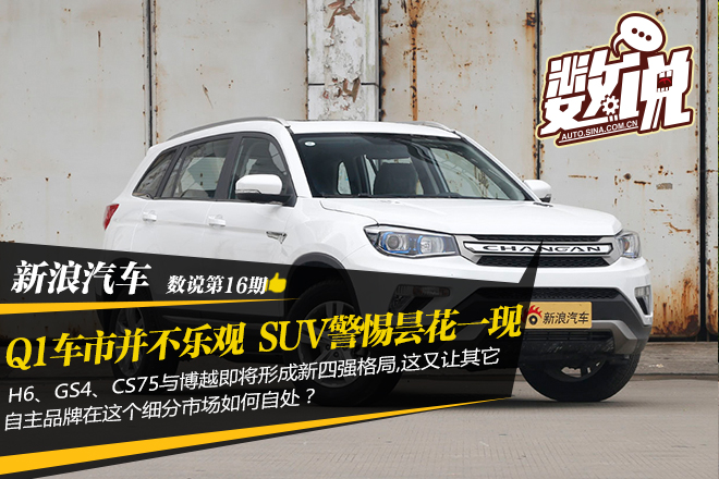数说|Q1车市并不乐观SUV分化警惕昙花一现