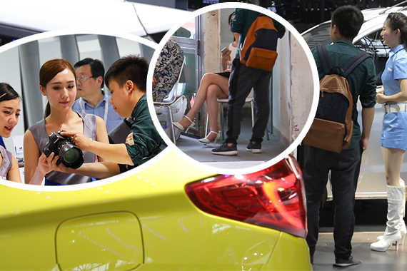 视频：如何在车展上要到美女手机号？