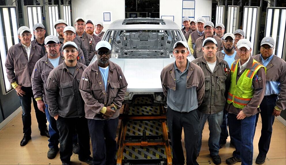 大众全新中型SUV白车身下线  2017年上市