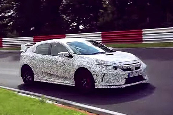 巴黎车展亮相 本田全新思域Type R谍照