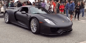 视频：冷酷犀利！哑光黑保时捷918 Spyder