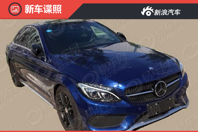 曝国产奔驰C 450 L AMG Sport实车谍照