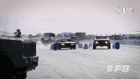 视频：《速度与激情8》飞车追逐片场