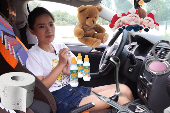 视频：巧妙利用小物件改变车内空间