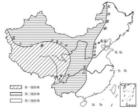 知识点：中国三大阶梯分界线