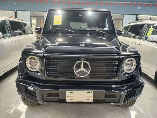 21款奔驰G350黑棕现车天津最低价格促销