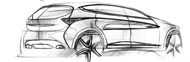 全新设计语言 奇瑞瑞虎7设计草图发布