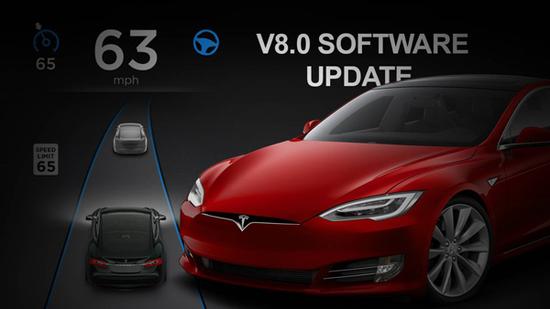 特斯拉Tesla固件8.0版本升级