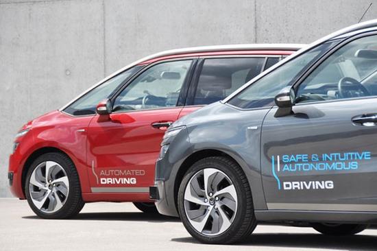 PSA自动驾驶测试车 PSA自动驾驶测试车