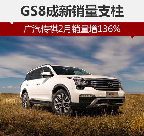 广汽传祺2月销量增136% GS8成新支柱