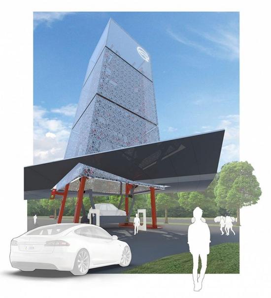 ,充电塔楼,电动汽车充电,电动汽车停车难 充电塔楼一次解决电动汽车两个难题