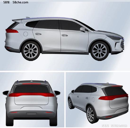 比亚迪全新SUV专利图曝光 或为新一代唐