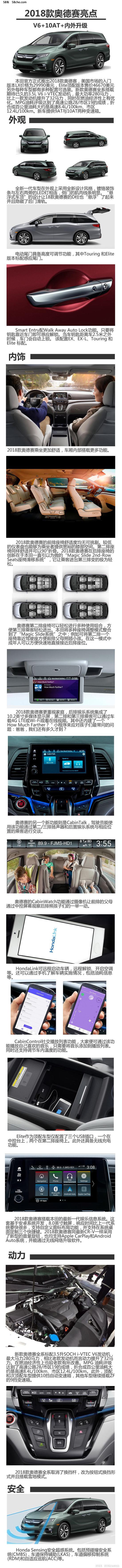 2018款奥德赛亮点解析 V6+10AT+内外升级