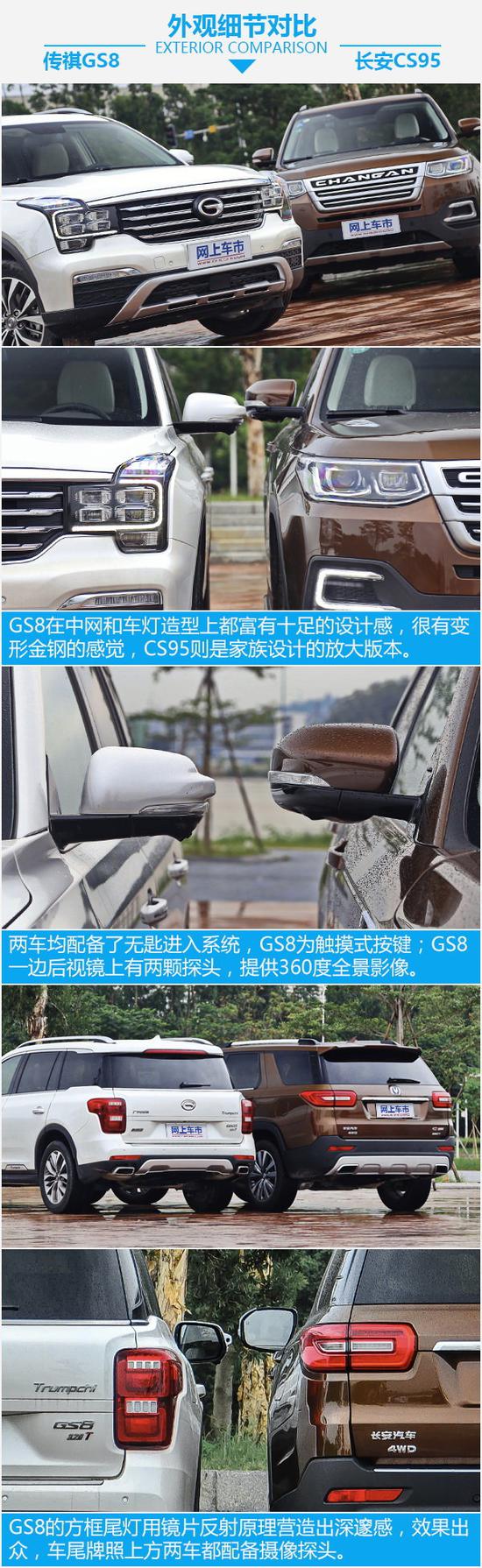 自主大块头之争 传祺GS8对比长安CS95-图3