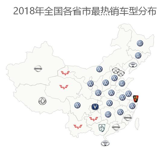 数说|2018中国各省人民最爱买什么车？