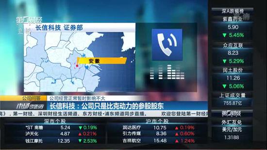 众泰“翻车”多家公司躺枪 长信科技：暂时影响不大