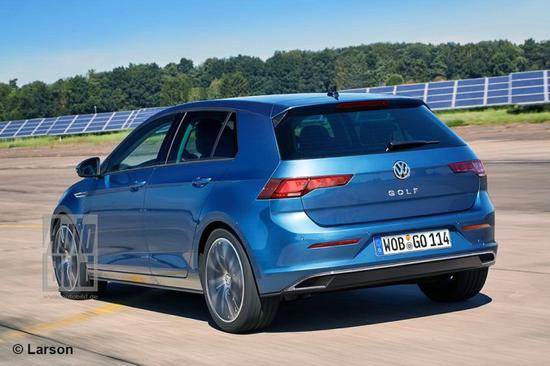 此前外媒绘制的全新高尔夫假想图