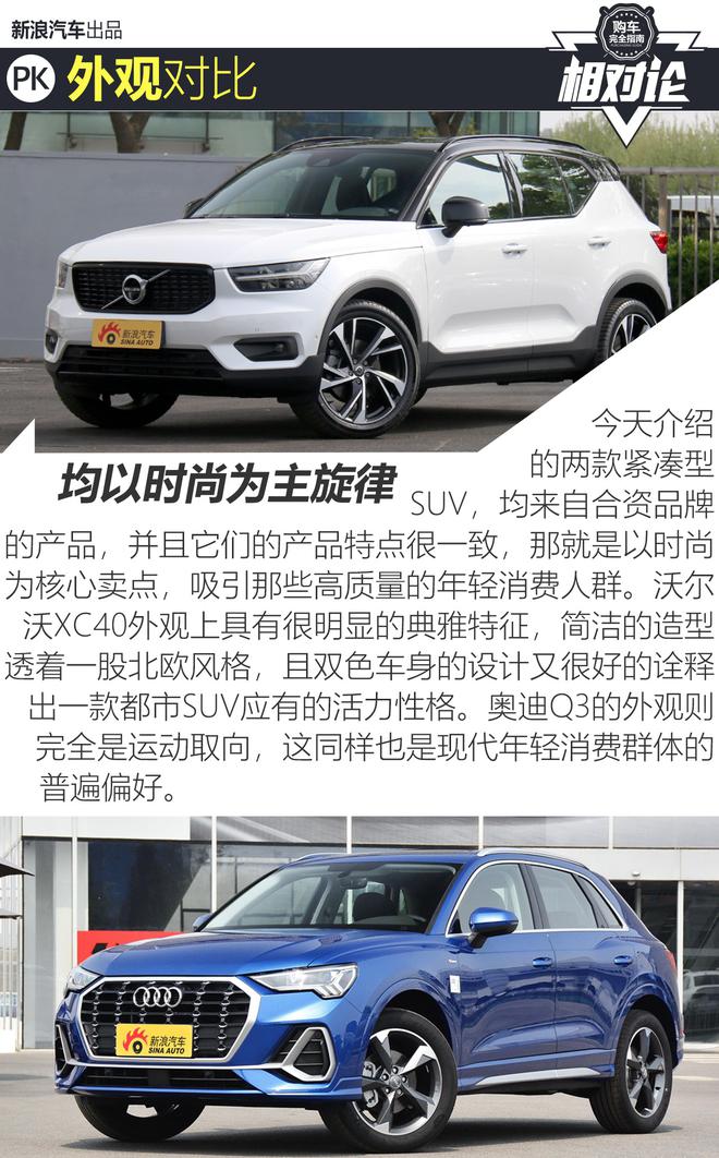 时尚精品紧凑型SUV怎么选?沃尔沃XC40对比奥迪Q3