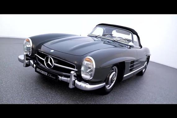 视频：欧洲老爷车展开幕，奔驰300SL Roadster翻新亮相