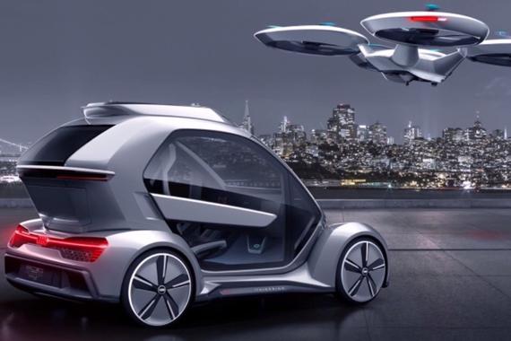 奥迪Pop.Up NEXT飞行车 即可上天也可入地