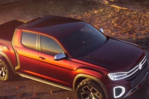 大众Atlas Tanoak皮卡概念车 能拉货也能飞奔