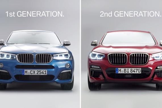 视频：宝马X4 vs X4。对比1代与2代