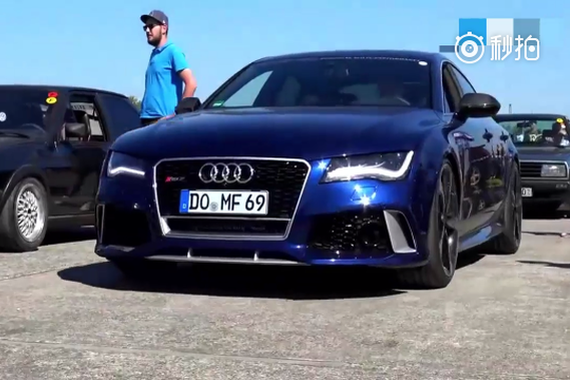 视频：奥迪RS7vs奥迪TT，气势上已经知道输赢