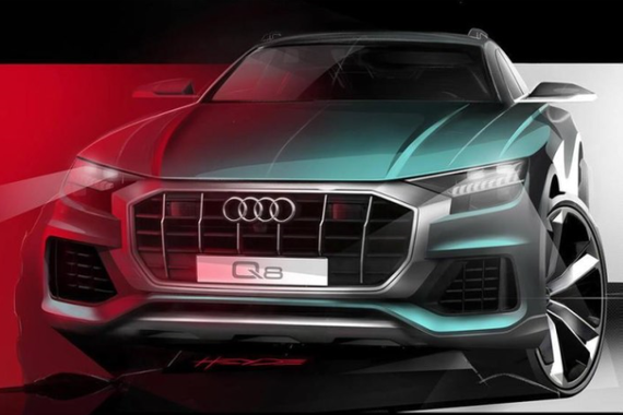 奥迪Q8量产版新预告图曝光 将于6月5日首发