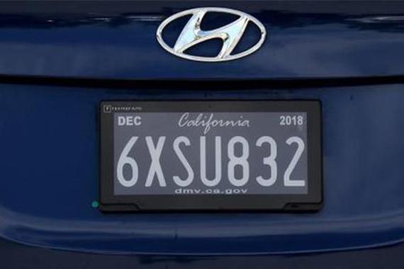 加州测试新款数字式车牌 用户担心隐私泄漏