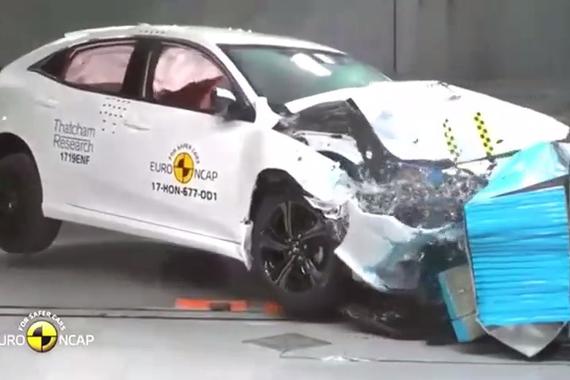 日系车安不安全？本田思域碰撞测试