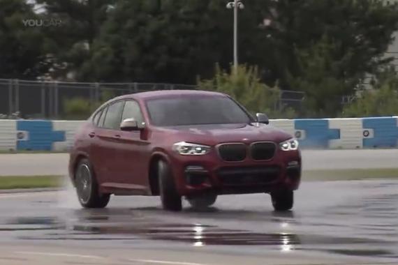 全新宝马X4 M40D驾驶性能测试 帅气漂移