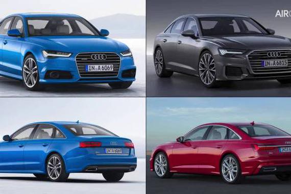 新旧两代A6外观内饰对比